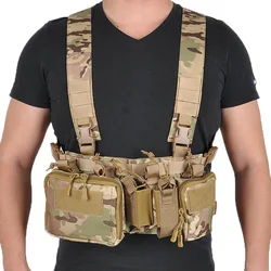 CS Match Chaleco táctico verde MOLLE airsoft caza