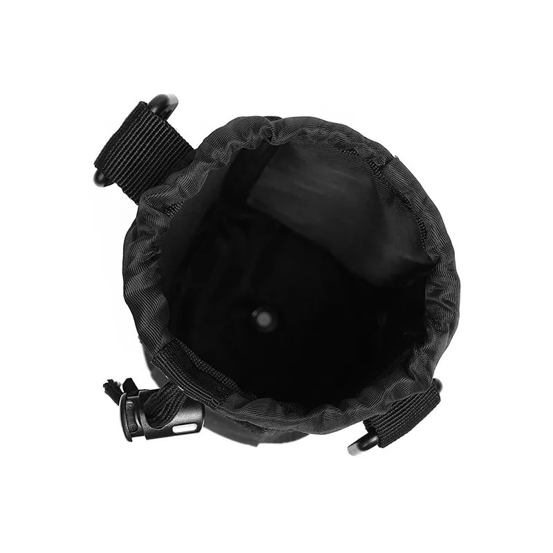 Juego de hervidor de herramientas de viaje, bolsa de agua Molle militar táctica para exteriores, para acampar, senderismo, pesca, soporte para botella de hombro - imagen 5