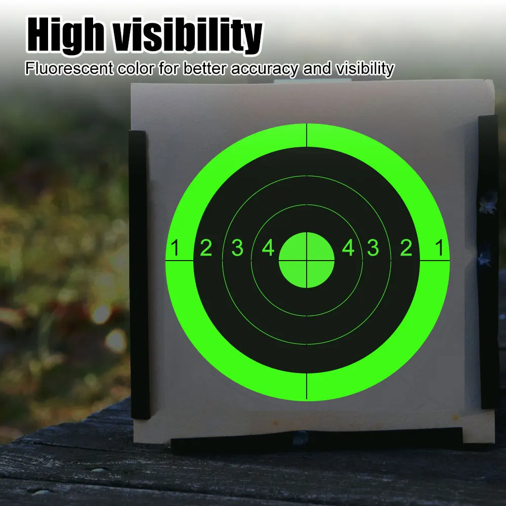 200 Uds. Pegatinas de objetivos de salpicaduras, papel de destino de 3 pulgadas, pegatinas de práctica de tiro con arco, pegatina de tiro de salpicaduras, suministro de entrenamiento de caza - imagen 5