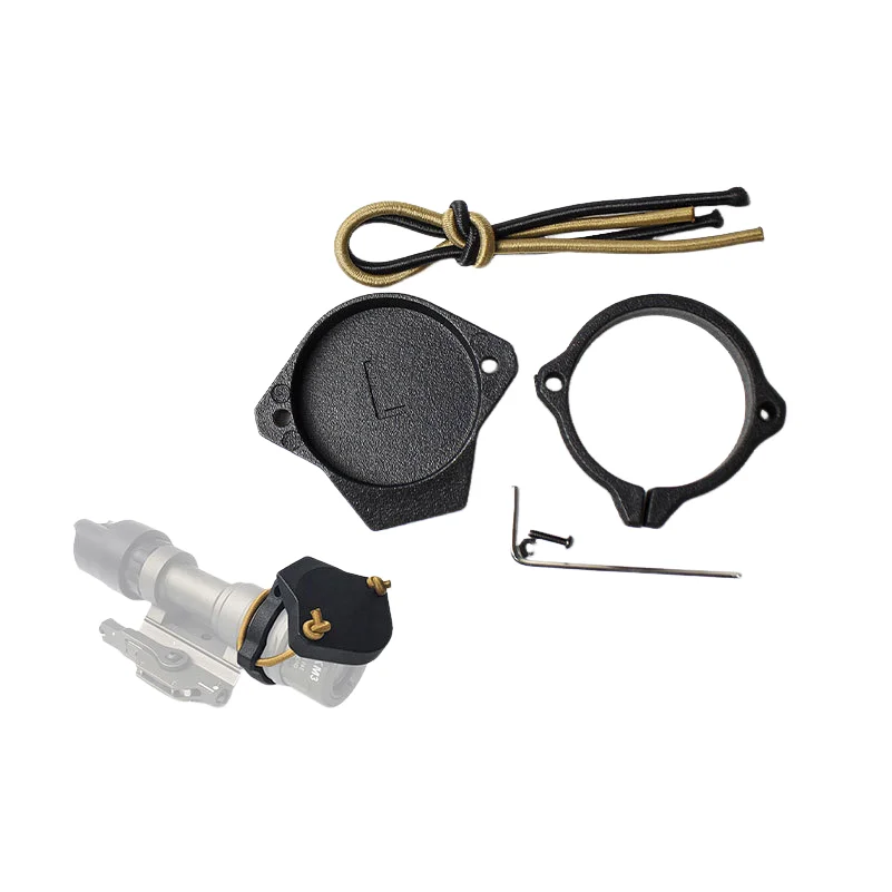 Tapa de lente de linterna, cubierta protectora de luz táctica compatible con SF M300 M600 M952V M951 Modlite Scout, accesorio de luz para caza Airsoft - imagen 4