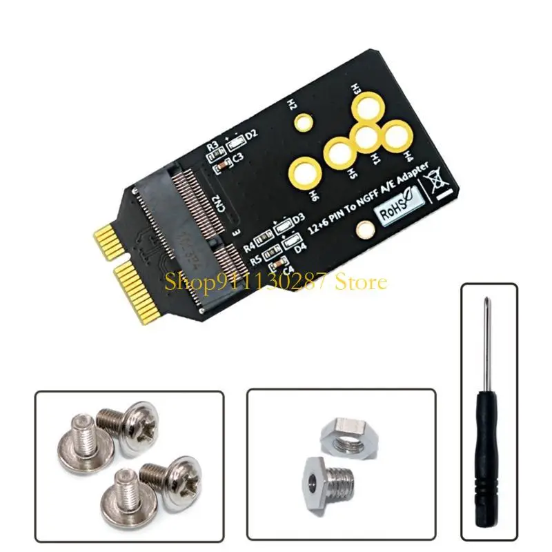Módulo Wifi6 J1HC a 12+6 adaptador pin para módulos Wifi6 AX200/201/210 - imagen 3