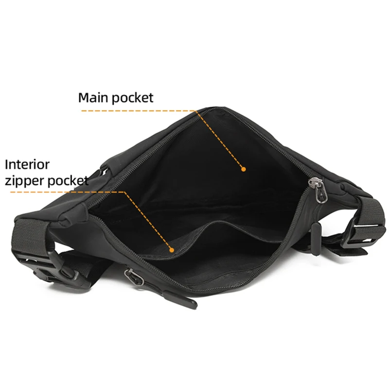 Bolso de pecho para hombre al aire libre, bolso cruzado grande para deportes, escalada, senderismo, viaje, entrenamiento físico, correr, senderismo, ciclismo, bolso de hombro - imagen 5