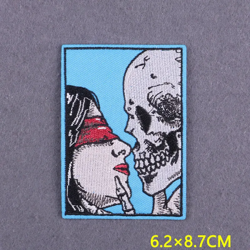 Parche bordado gótico para ropa, parches termoadhesivos para ropa, parche Sexy DIY, parches para planchar, insignias en decoración de mochila - imagen 3