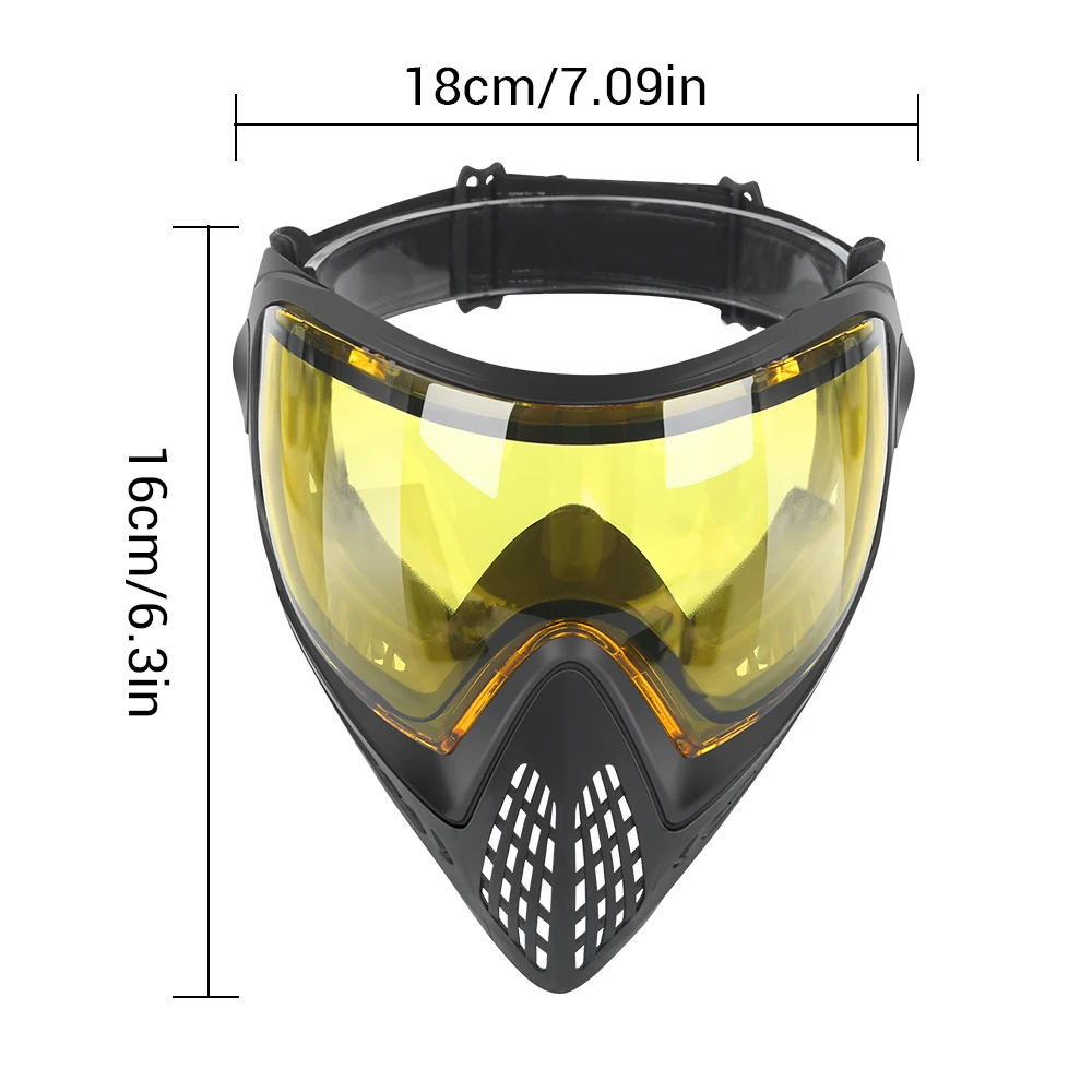 Mascarilla facial FMA F1 Airsoft, mascarilla facial táctica de una sola capa, protector de seguridad para Paintball, mascarilla para exteriores, equipo de pistola de aire, juego de supervivencia - imagen 5