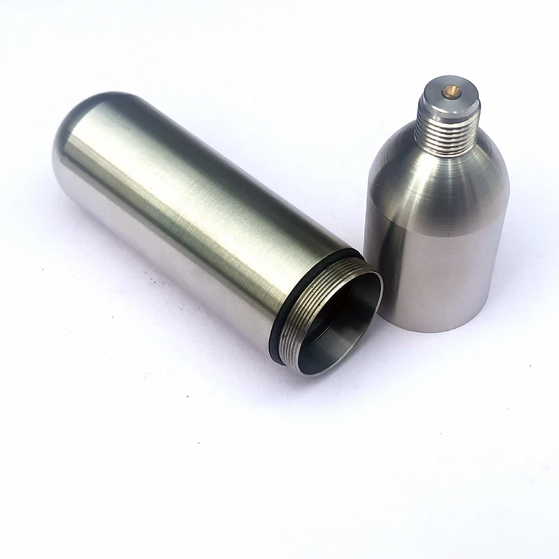 Cartucho de Co2 de acero inoxidable 304, 45g, cilindro recargable para accesorios de cocina, Bar, barril de cerveza, chaleco salvavidas de café, Airbag - imagen 3