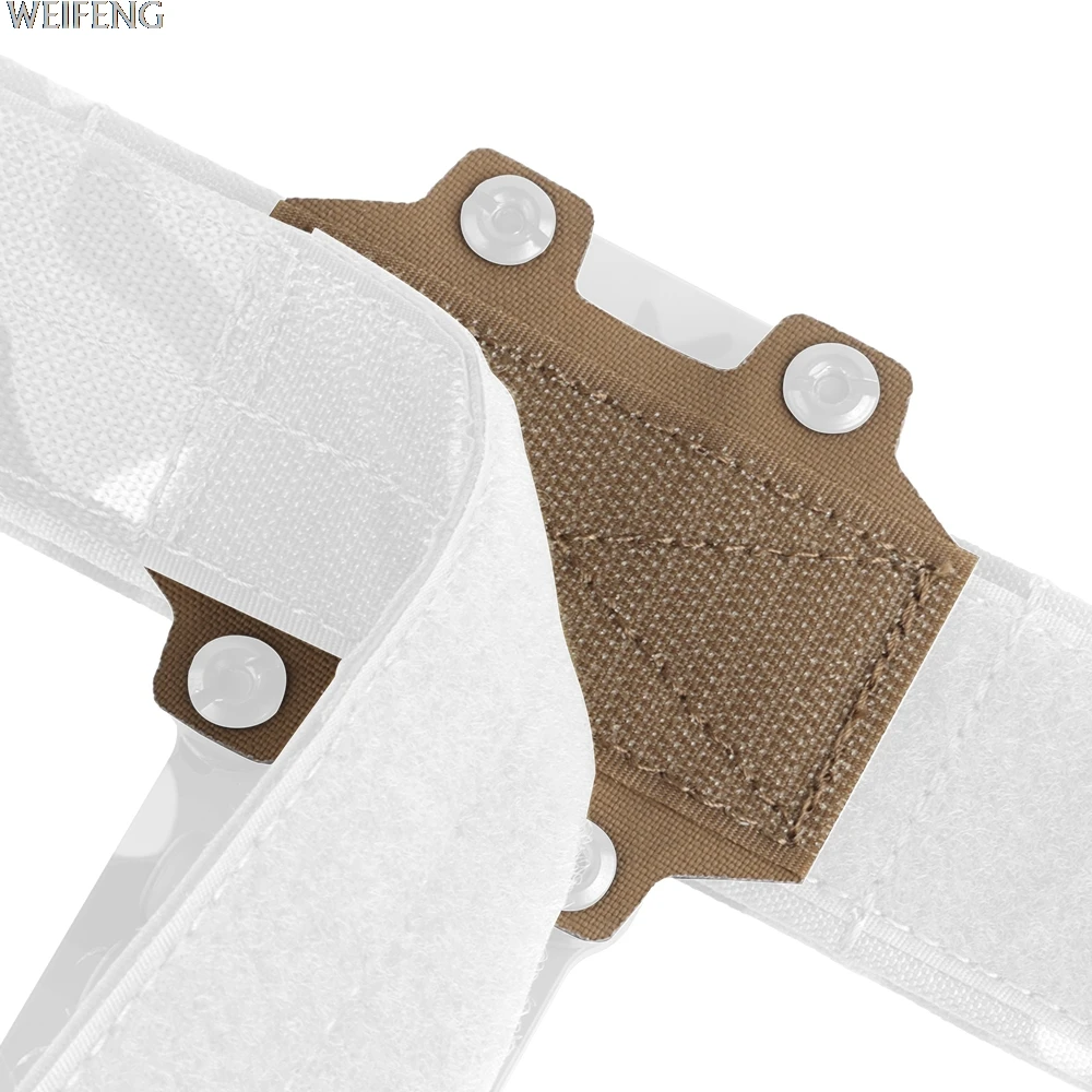 Adaptador de funda de pistola de cinturón ligero táctico MHA, Panel de montaje de adaptador de funda Modular de caza con puente de gancho y bucle - imagen 5