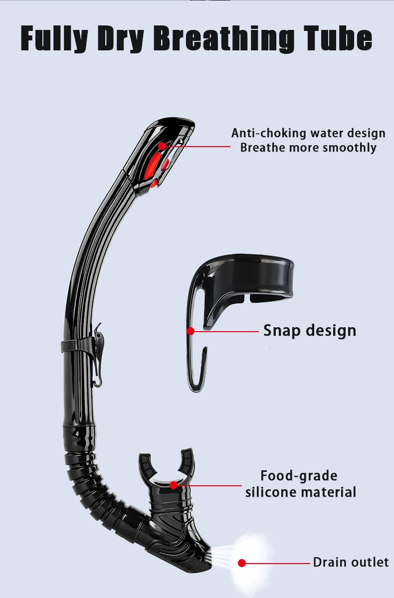 Nueva actualización de máscara de buceo para miopía óptica, juego de snorkel profesional para adultos, antiniebla UV400, gafas de buceo para miopía-150 ° ~-600 - imagen 4