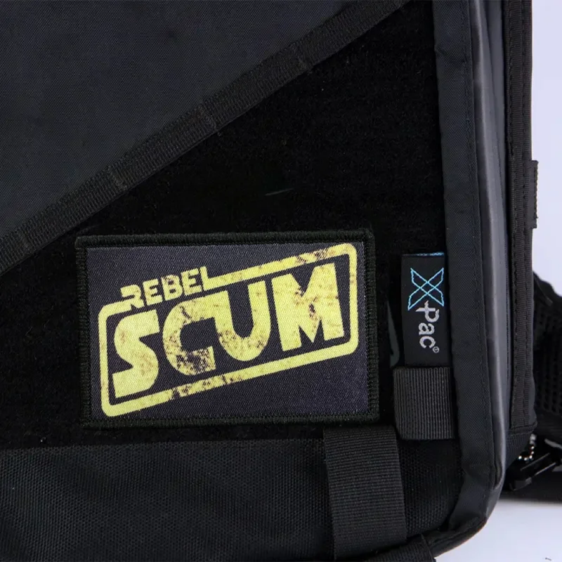 Parche de escoria rebelde, insignia de moral táctica militar, mochila con gancho y bucle estampado, accesorio decorativo para ropa, brazalete adhesivo - imagen 5