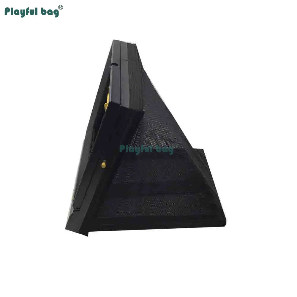 Caja de objetivo de tiro multifuncional con objetivo de Metal amarillo, red receptora de munición para bola de Gel, BBs y dardos blandos Airsoft AQB211 - imagen 3