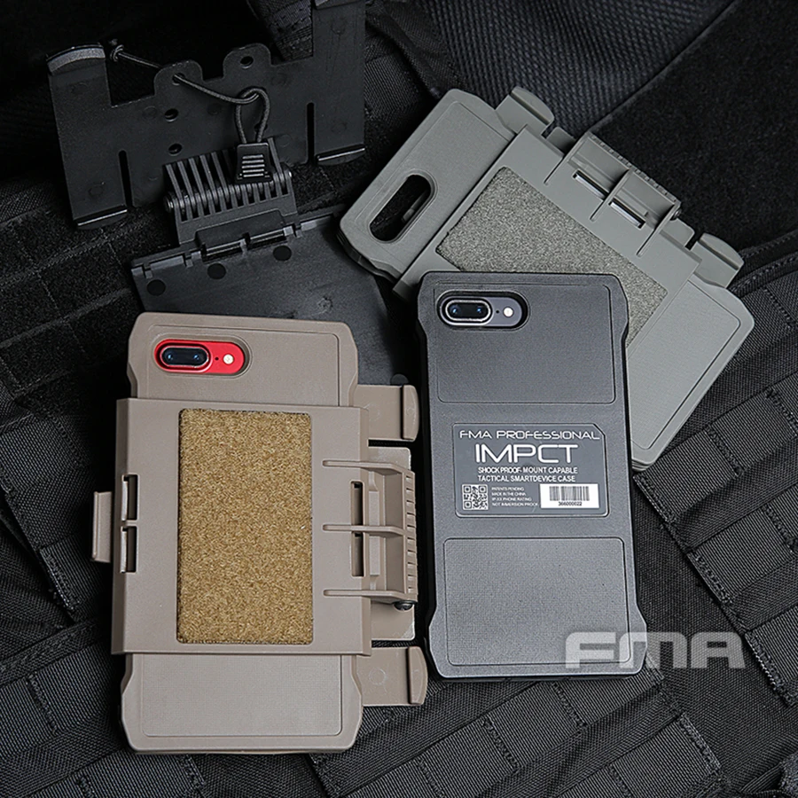 Nueva funda para teléfono móvil FMA IPHONE 7/8 Plus TB1320 para sistema de chaleco Molle, carcasa para teléfono móvil montada en el pecho - imagen 3