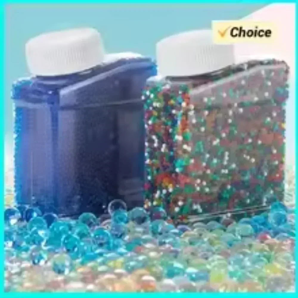 RR100000Pcs pistolas de bolas de Gel en forma de perla cuentas de agua de suelo de cristal decoración de boda de barro bolas de agua en cultivo recarga Blaster Bullet DIY - imagen 4