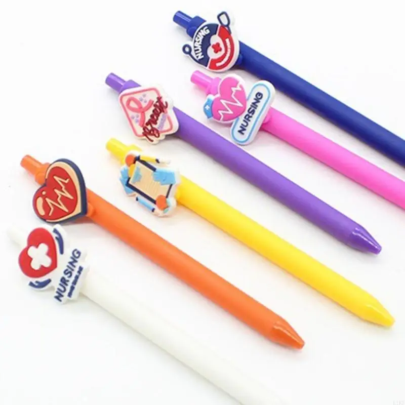 Bolígrafo con tema Semana las enfermeras, bolígrafo recargable 1,0mm, tintas negras, escritura suave, suministros - imagen 4