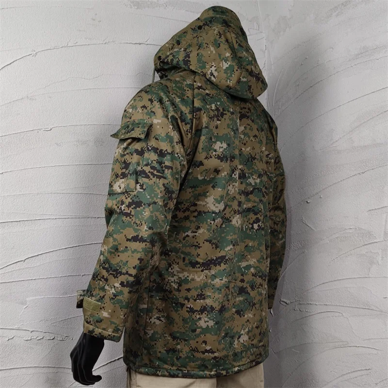 Ventilador militar G8 para exteriores para hombre, abrigo táctico Digital de invierno, forro polar grueso, resistente al agua - imagen 4