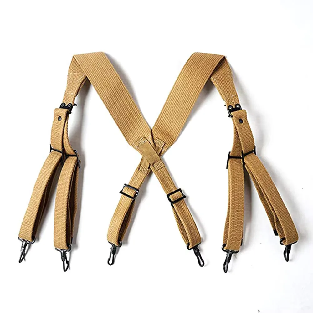 Cinturón de eslinga de soldado de EE. UU. de la Segunda Guerra Mundial, correa trasera tipo X, equipo de correa trasera para cámara exterior, correa de hombro decorativa, cinturón táctico - imagen 2