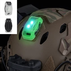 Casco deportivo Airsoft, luz azul, verde, rojo, estroboscópico IR, lámpara táctica para casco, caza al aire libre, supervivencia, seguridad, luces de señal NANO