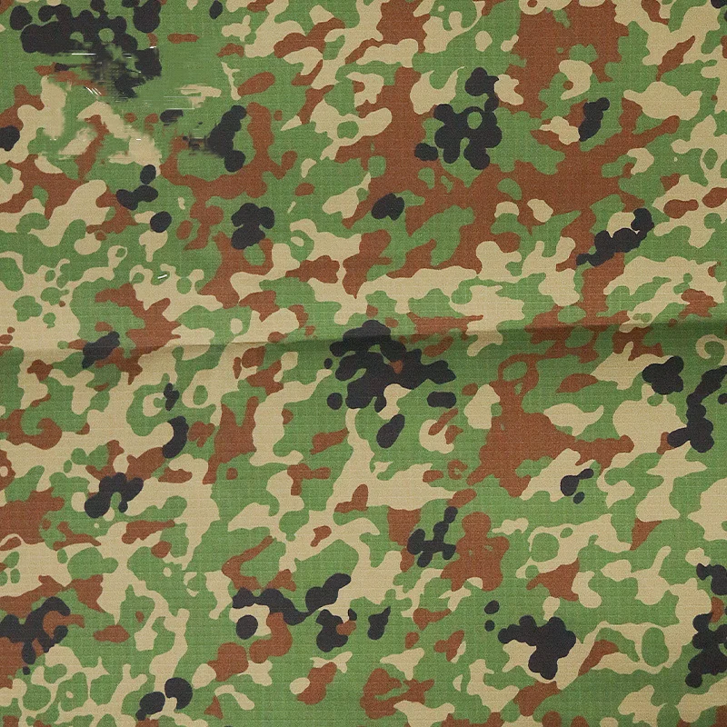 Tela antiinfrarrojos IRR a cuadros de nailon y algodón para traje táctico de rana Japón JSDF Jieitai Dots camuflaje 500D 1000D tela de nailon - imagen 2