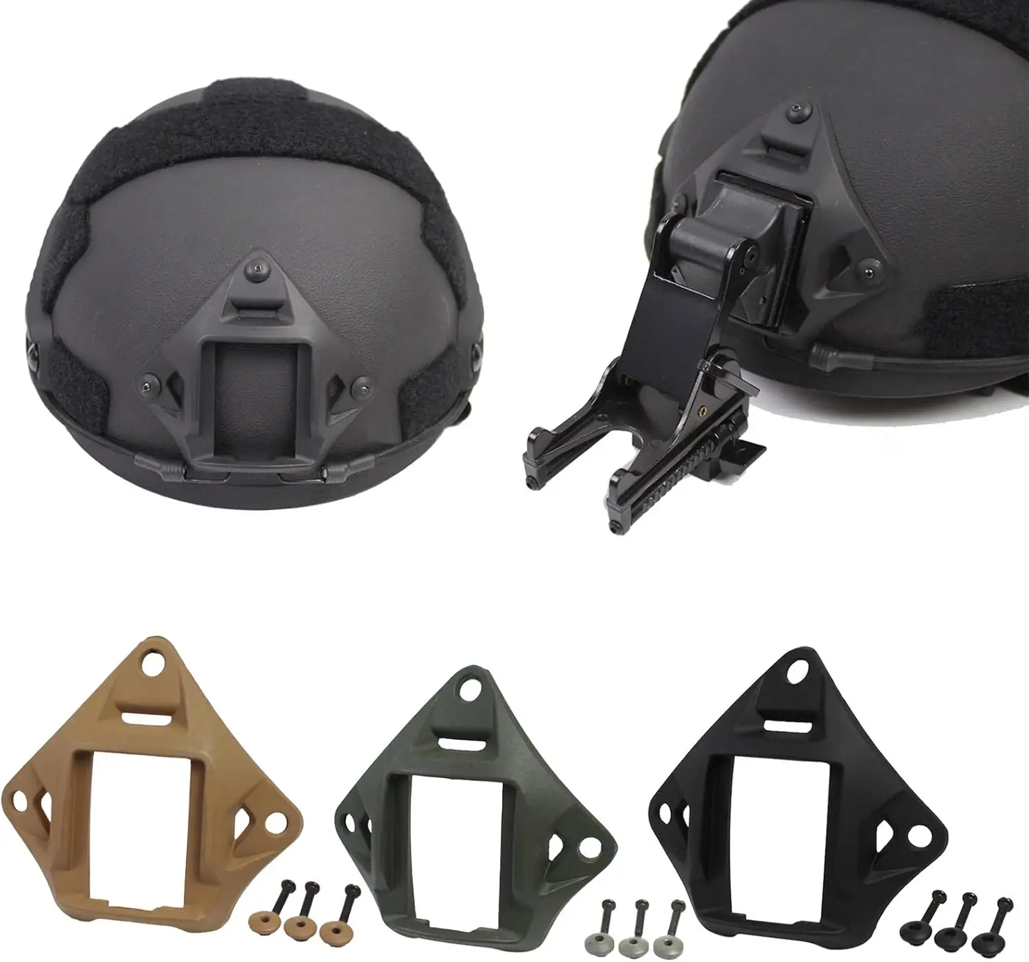 Soporte para casco táctico, visión nocturna, aleación de aluminio, NVG, accesorios de caza para casco ACH MICH PASGT, 5 uds. - imagen 5