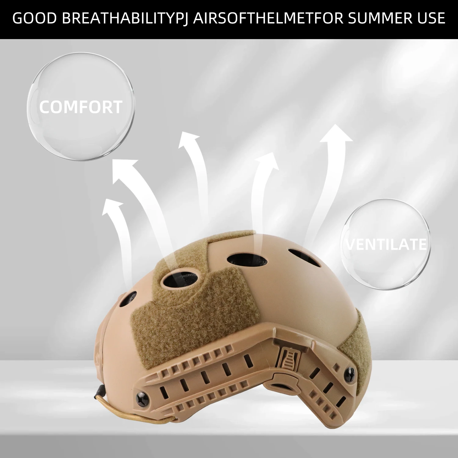 BOOIU-casco táctico Airsoft FSAT PJ/MH, equipo táctico militar, autodefensa, ciclismo al aire libre, senderismo, protección de casco CS - imagen 4