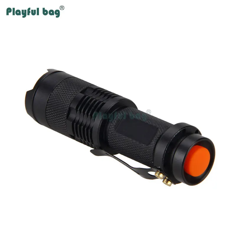 SK68 Mini linterna de luz fuerte rojo blanco verde azul Zoom telescópico LED enfoque al aire libre táctica EDC antorcha NA28 - imagen 5