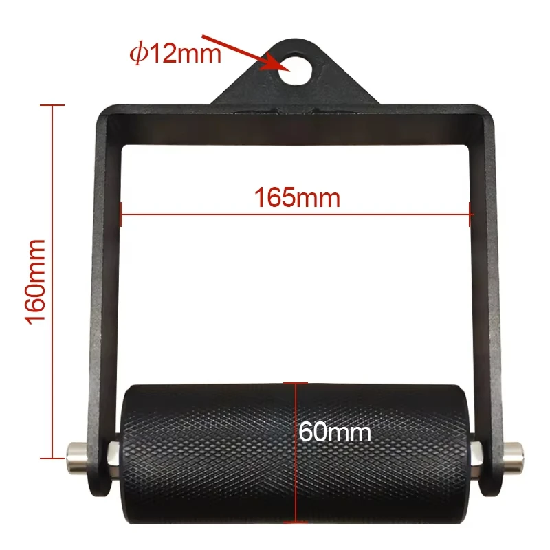 Juego de accesorios de Cable de polea de gimnasio de 6cm, barra de tracción hacia abajo, empuñaduras de mango en D para equipos de Fitness, entrenamiento de lucha de brazos, entrenamiento de pesas - imagen 4