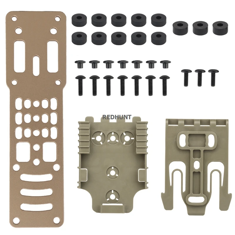 Adaptador de funda de pistola QLS 19 22, funda de pistola de pierna caída, adaptador de tiro medio para caza, baja la pistola por debajo del cinturón, plataforma de transporte - imagen 2