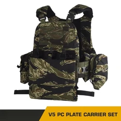 Porta placas táctico con cintura elástica y Triple Mag – Airsoft