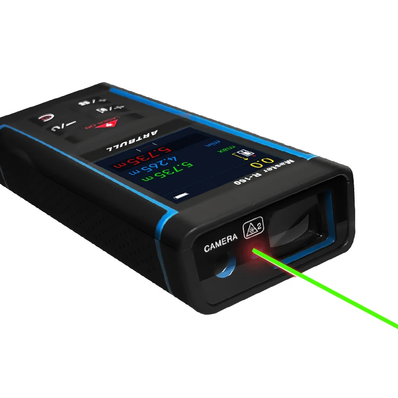 Telémetro láser verde de larga distancia, dispositivo con cámara, pantalla a Color, recargable, 200m, 100m - imagen 2