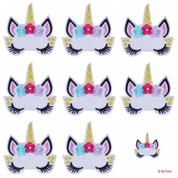 Parches termoadhesivos unicornio bordados – Pack 10 unidades