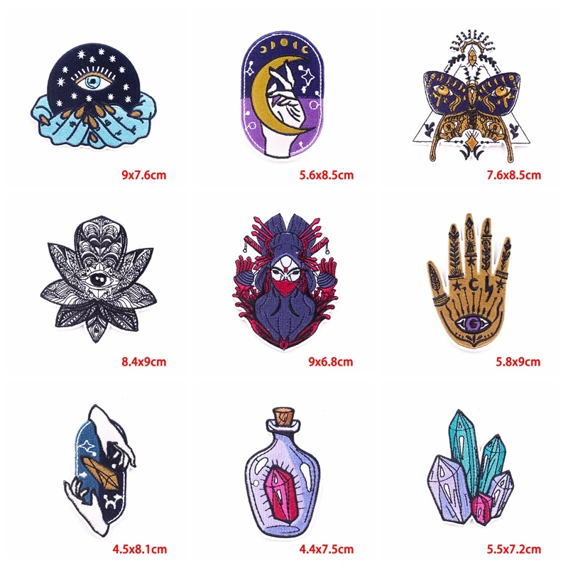 10 unids/lote parche bordado de bola mágica parche de farmacéutico parches para planchar para ropa parches Punk en ropa chaqueta DIY - imagen 3