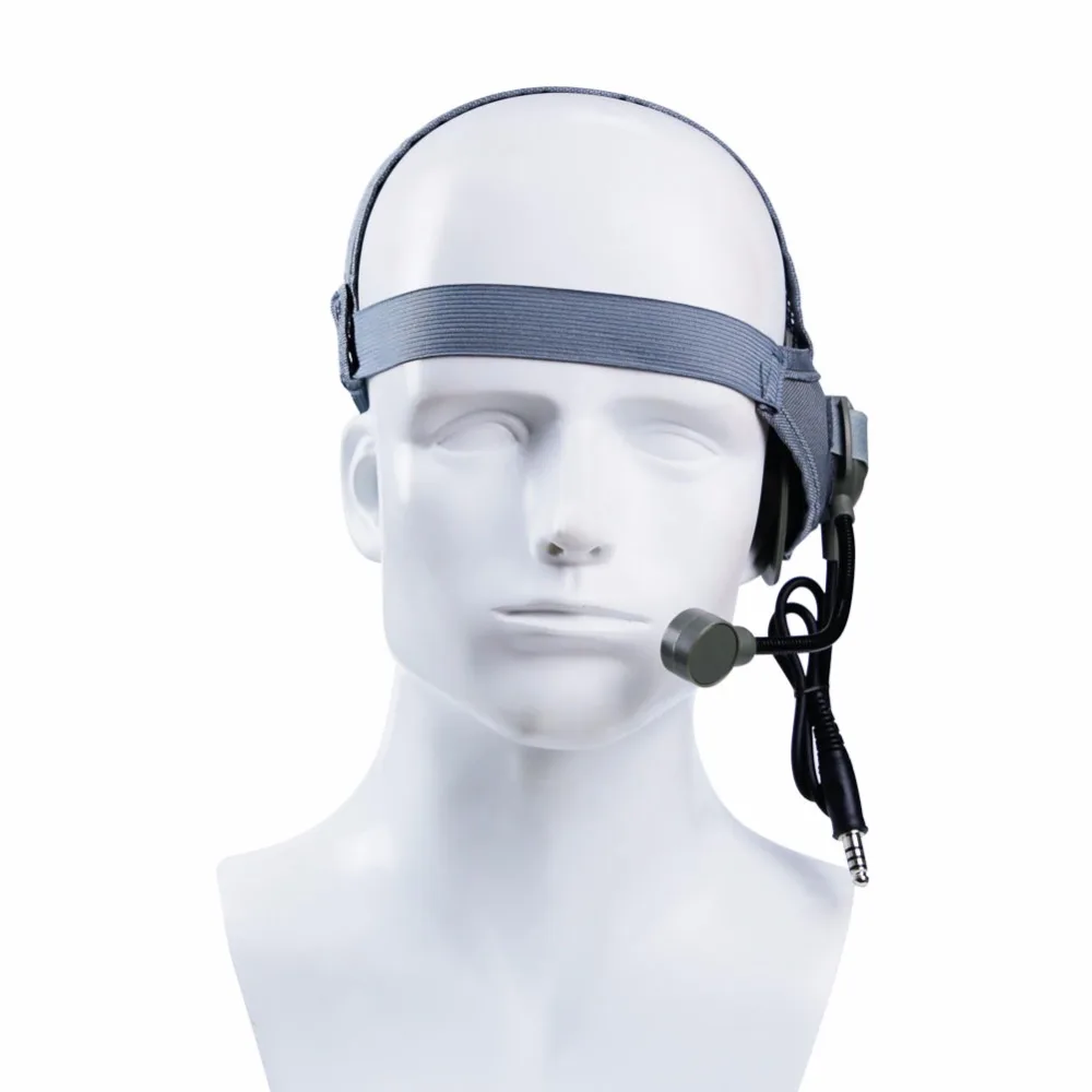 Uso de auriculares tácticos con PTT para Walkie Talkie Bowman Elite II auriculares de caza CS - imagen 2