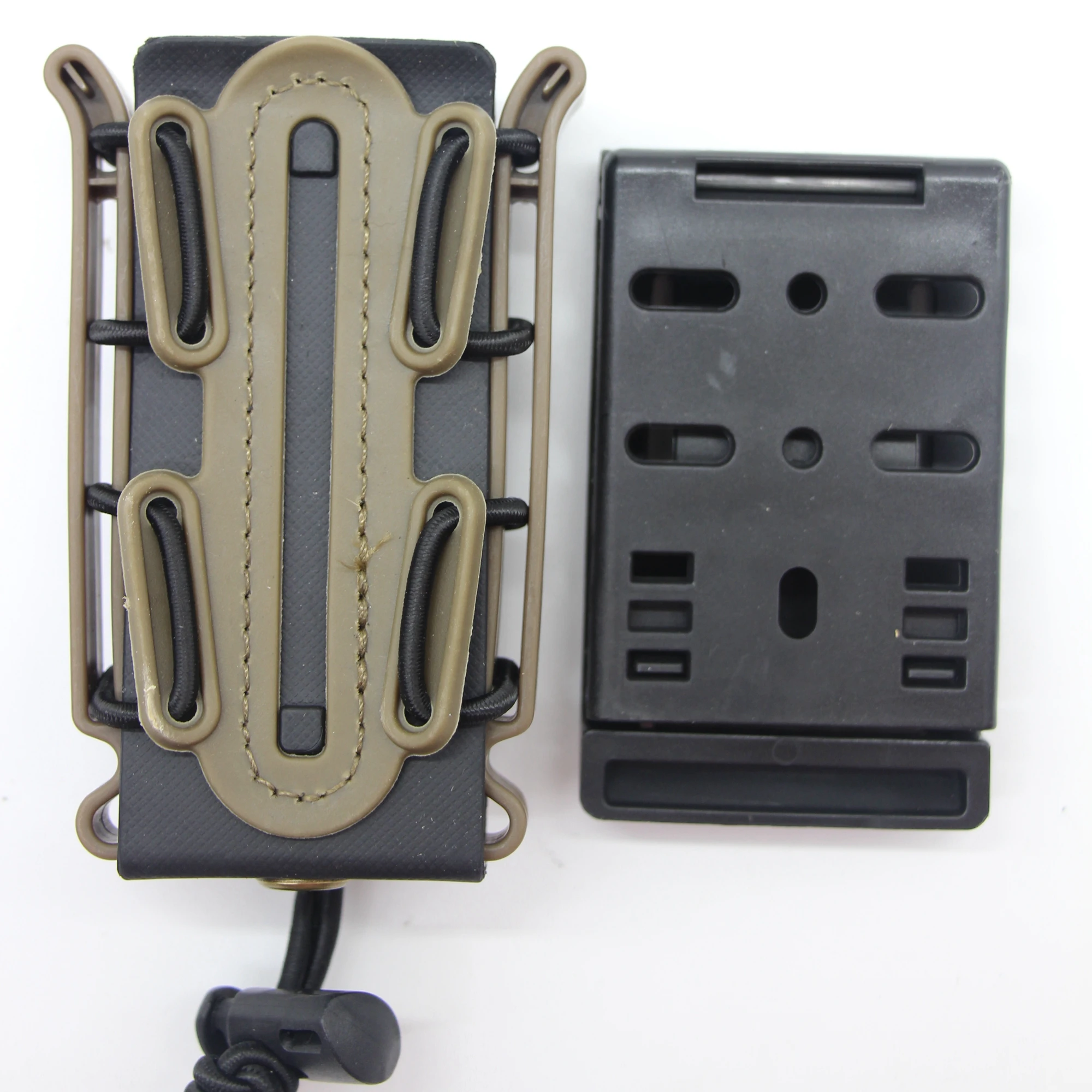 Bolsa táctica para cargador de 9mm, funda magnética rápida, soporte para pistola, accesorios de caza, Molle - imagen 5