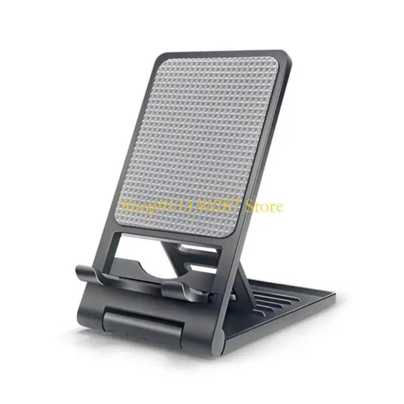 Soporte teléfono celular plegable J1HC, portavasos escritorio plegable completamente ajustable soporte muelle cuna - imagen 3