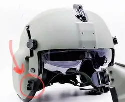 Hebilla antivuelo aviation – Accesorio casco piloto militar táctico