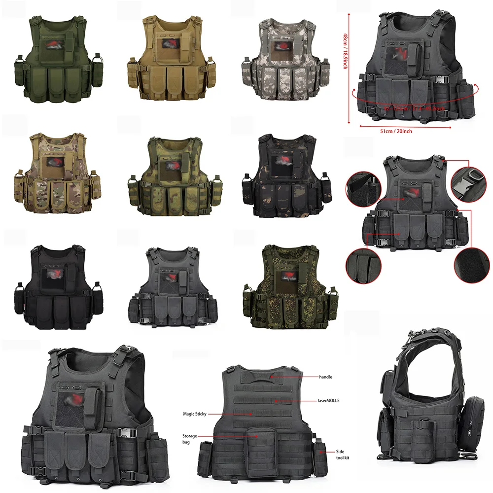 Nuevo chaleco táctico para caza al aire libre, equipo de aventura al aire libre, chaleco multifuncional ligero desmontable rápido para exteriores - imagen 2