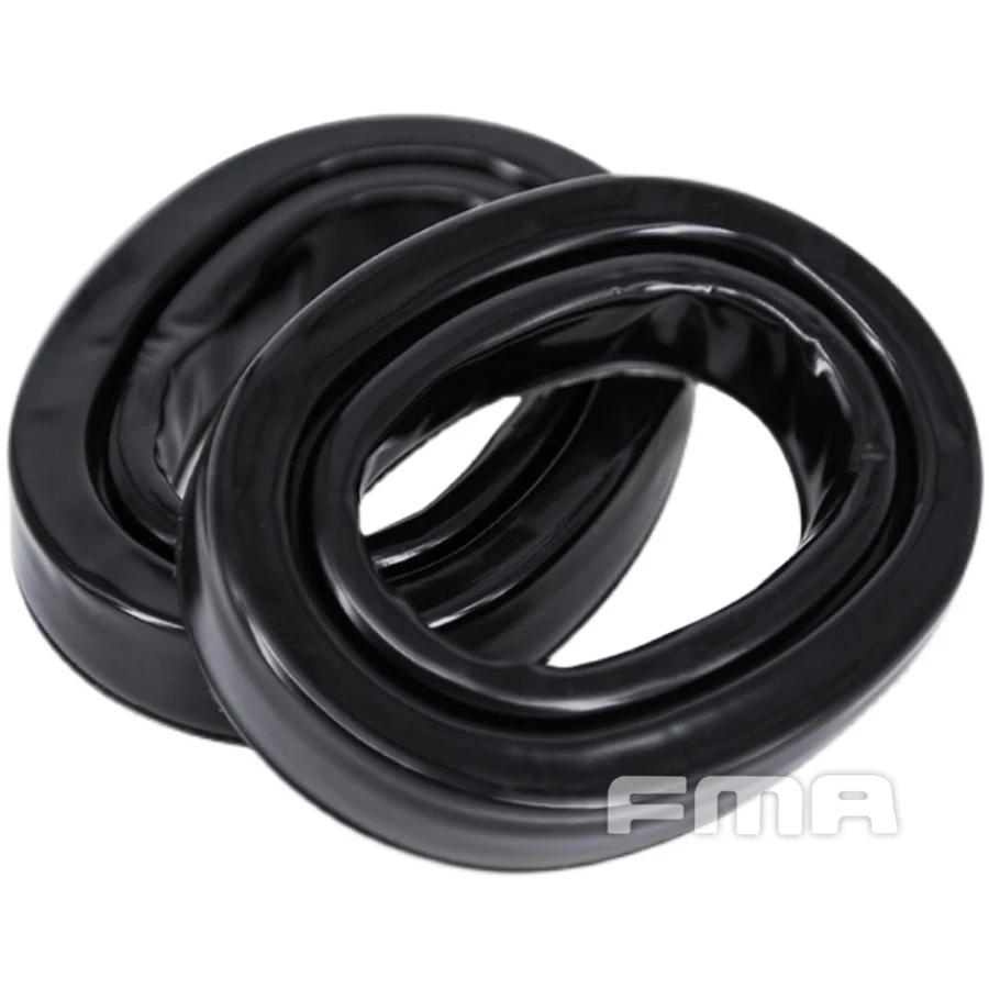 1 par de orejeras de repuesto negras para comunicación AMP, auriculares tácticos, Kit de higiene Earseal, almohadillas de Gel mejoradas