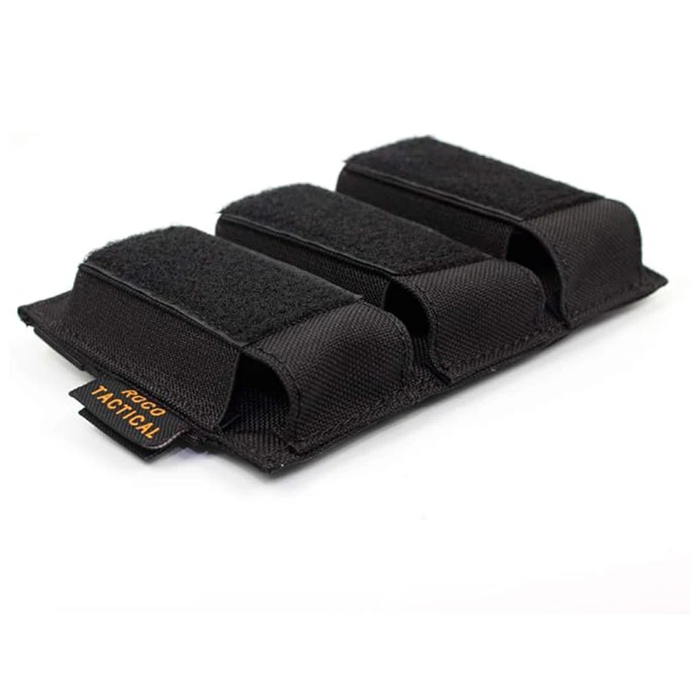 Tactical Open Top Triple Pistol Mag Pouch for Glock M1911 92F Magazines 40mm Grenade, Molle Tactical Magazine Pouch - imagen 5