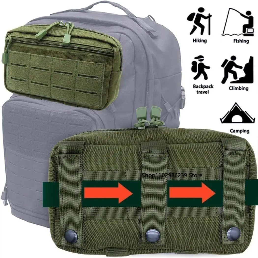 Bolsa táctica MOLLE EDC, bolsa administradora multiusos para caza al aire libre y senderismo, riñonera militar para mochila y cinturón - imagen 3