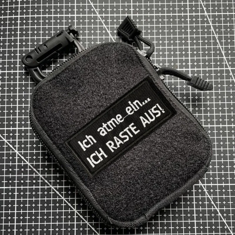 “Ich Atme Ein... ICH RASTE AUS!" Parche Tactics Morale Insignia Impresión Gancho y Bucle Mochila Ropa Decoración Pegatina Brazalete - imagen 3