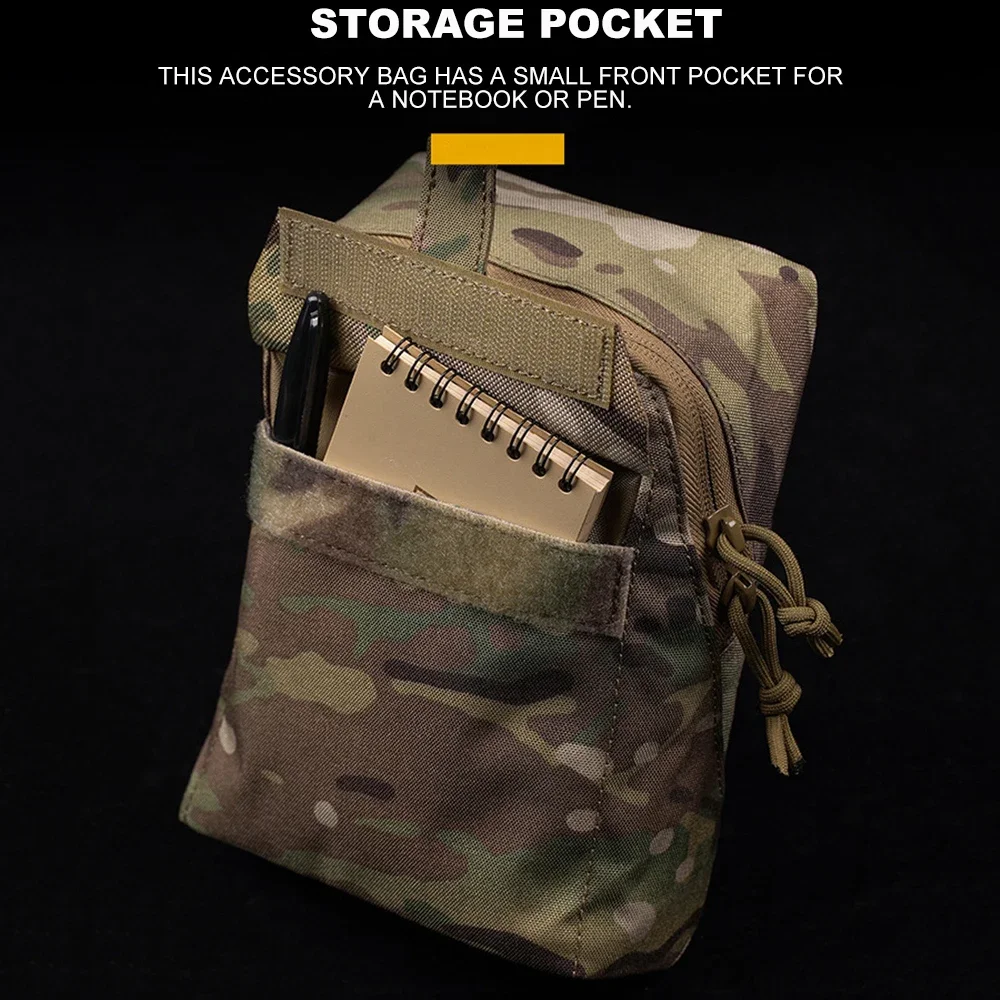 Bolsa táctica Molle, riñonera, utilidad para deportes al aire libre, organizador de caza, chaleco, bolsa de almacenamiento de munición de tiro CS Airsoft - imagen 5