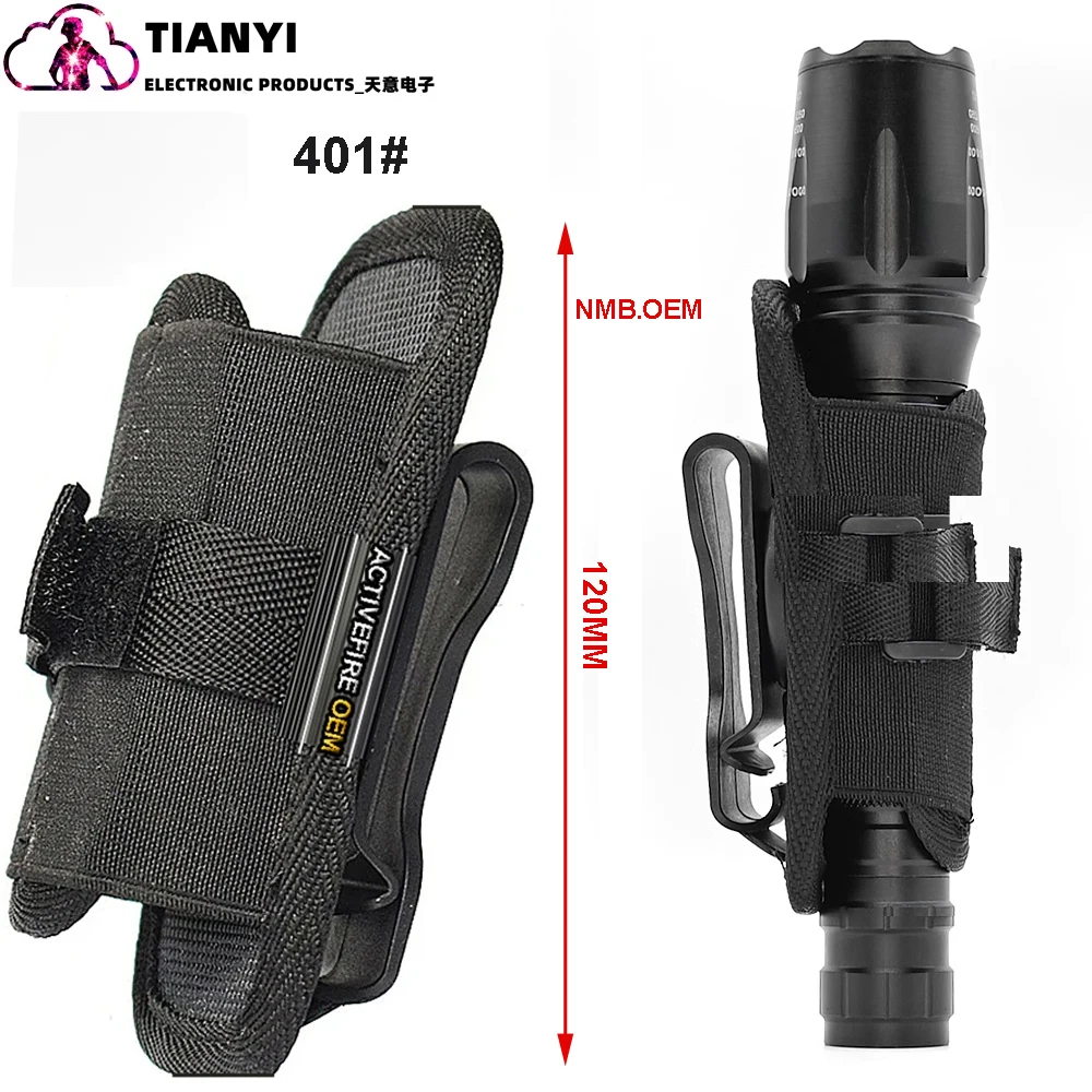 Funda táctica para linterna, funda para cinturón, soporte para luz Flash, adecuada - imagen 4