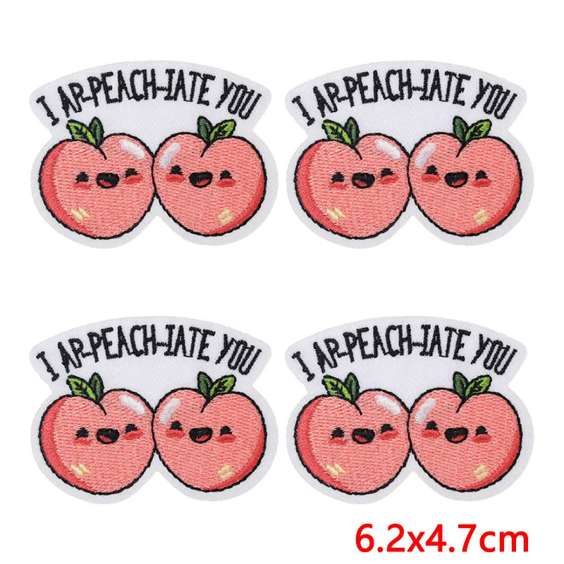 Parches termoadhesivos bordados frutas, postres y gatos para ropa - imagen 3