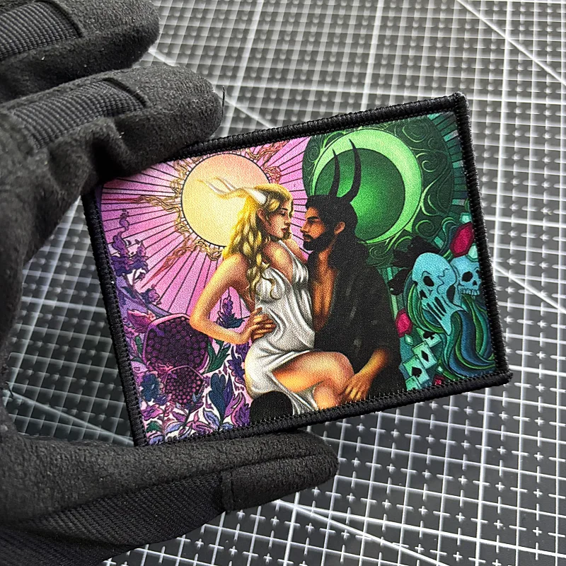Parche táctico moral Ángeles y Demonios – Cielo e Infierno con velcro - imagen 5
