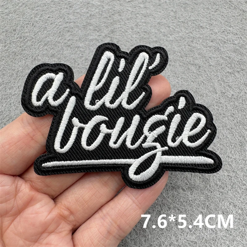 Parche de letras para planchar, parches para apliques de ropa, parches bordados de dibujos animados DIY para ropa, insignias adhesivas - imagen 5