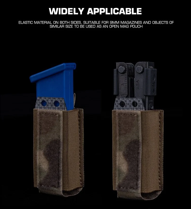 Bolsa de almacenamiento MAG individual de 9mm, equipo para exteriores, linterna, suministros de primeros auxilios, bolsa de almacenamiento multifunción de 9mm, bolsa Mag individual - imagen 3