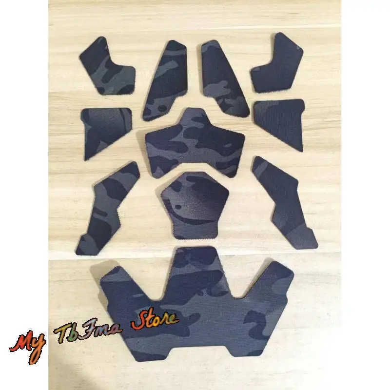 Pegatina decorativa de apariencia de casco SF táctico, sujetadores de gancho y bucle, pegatina DIY, pegatinas de camuflaje con gancho de eyección 500d - imagen 3