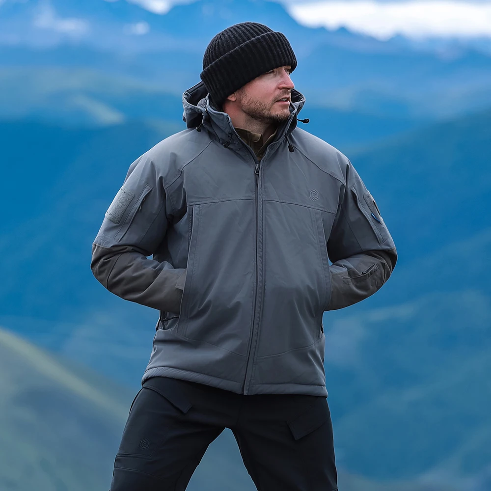 Emersongear-abrigo táctico Musk-Ox con etiqueta azul, chaqueta a prueba de viento, deportes al aire libre, Camping, desplazamientos, senderismo, caza, corte ergonómico - imagen 2