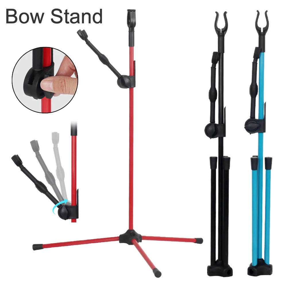 Soporte de arco recurvo para tiro con arco, soporte plegable extraíble de fibra de vidrio para arco, varilla de soporte para arco, equipo deportivo de tiro con arco
