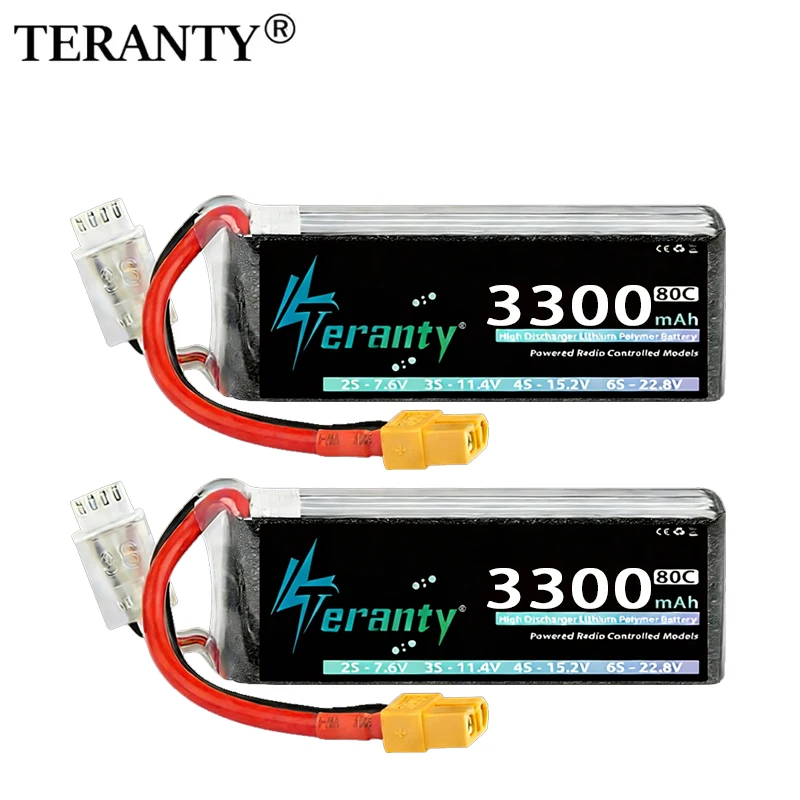TERANTY Batería LiPo XT60 para RC de alto rendimiento