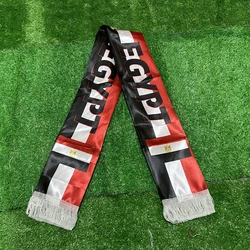 Sky Flag Bufanda Bandera Egipto 2026 Satén con Borlas Fútbol