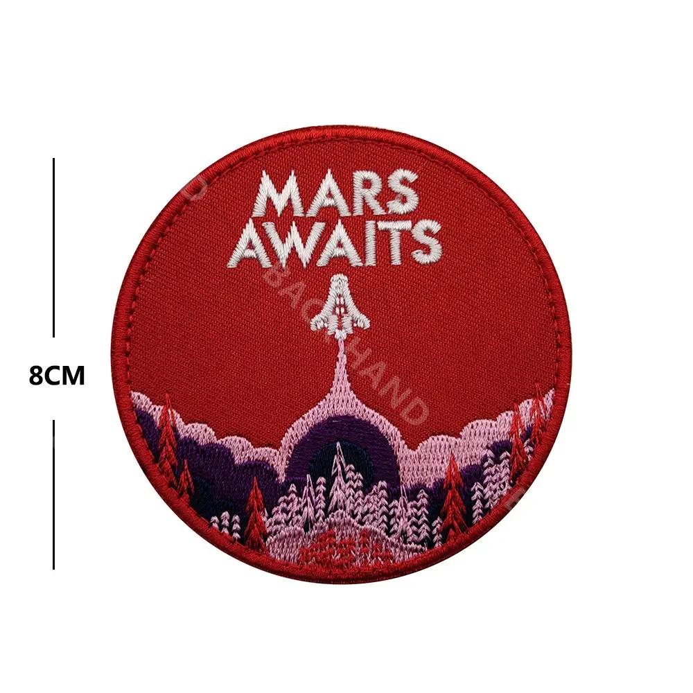 Insignia bordada con Logo espacial de la Fuerza Espacial de EE. UU., insignia de moral, parches mágicos, calcomanía de tela, accesorios militares, parches bordados - imagen 3